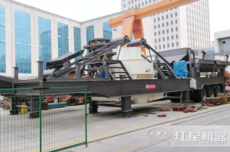 移動式制砂機，轉(zhuǎn)場方便的河石制砂機